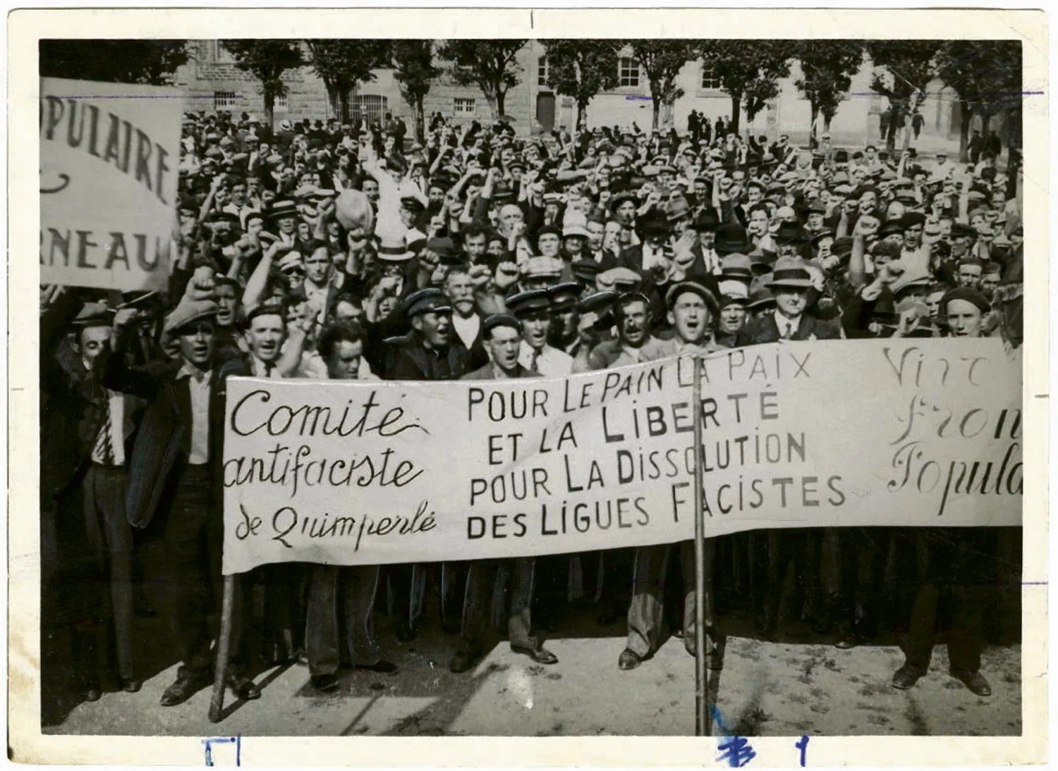 Manifestation du Front Populaire en 1936